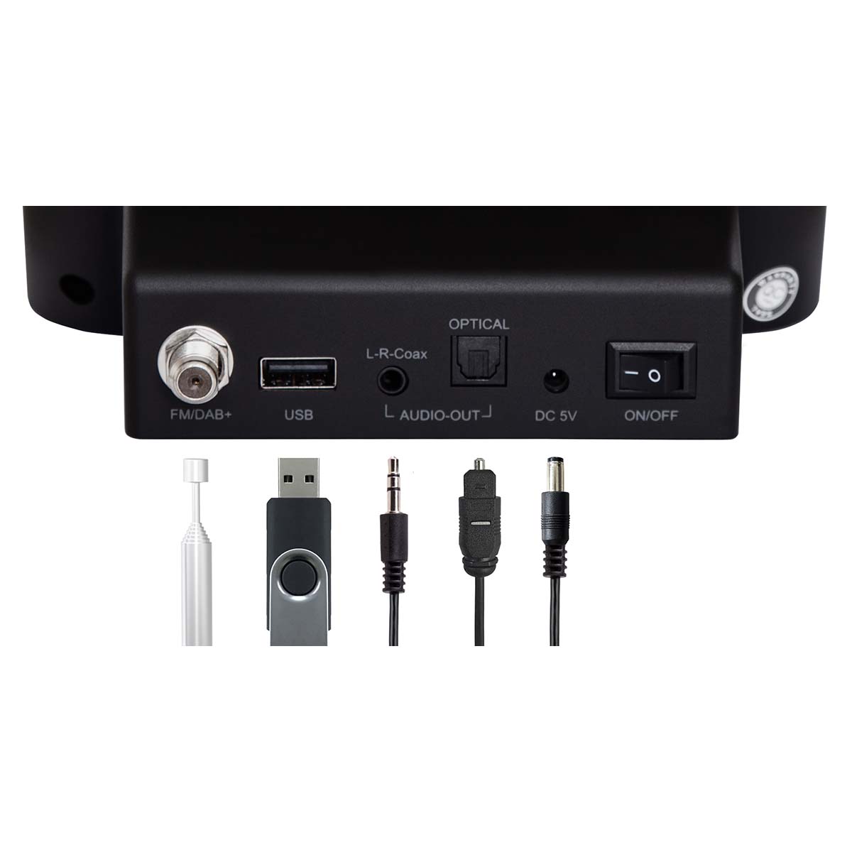 DABMAN i410 BT Compact Hybride Radio DAB+ / FM / Internet / Bluetooth Zwart - Afbeelding 2